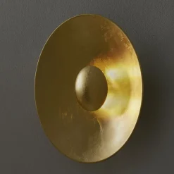 Væglamper ^ Kögl Aura Sol væglampe i guldlook Ø 40 cm