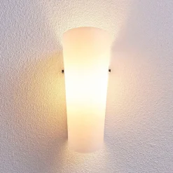 Gang|Pendellamper ^ Lindby Aurora - elegant væglampe med glasskærm