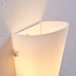 Gang|Pendellamper ^ Lindby Aurora - elegant væglampe med glasskærm