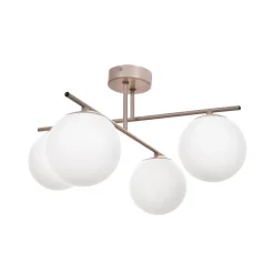 Domiluce Loftlamper > Aurora loftlampe, beige, Ø 50 cm, 4 lyskilder, glas, E14