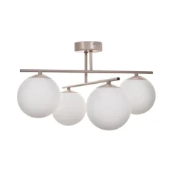 Domiluce Loftlamper > Aurora loftlampe, beige, Ø 50 cm, 4 lyskilder, glas, E14