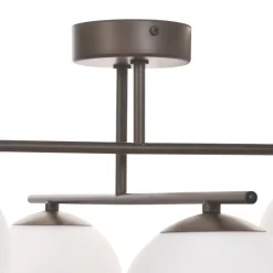 Domiluce Gang|Loftlamper > Aurora loftlampe, brun, Ø 50 cm, 4 lyskilder, glas, E14