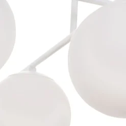 Domiluce Gang|Loftlamper > Aurora loftlampe, hvid, Ø 50 cm, 4 lyskilder, glas, E14