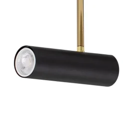 Luminex Spotlights > Axion loftlampe, 3 lyskilder, sort/guld, lang, stål