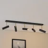 Luminex Spotlights > Axion loftlampe, 5 lyskilder, sort/guld, lang, stål