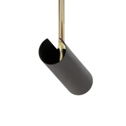 Luminex Spotlights > Axion loftlampe, 5 lyskilder, sort/guld, lang, stål