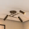 Luminex Spotlights > Axion loftlampe, 3 lyskilder, titanfarvet, stål