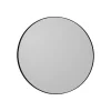 AYTM Møbel Og Interiør > Circum-spejl, grå/sort, Ø 70 cm, glas, MDF-træ