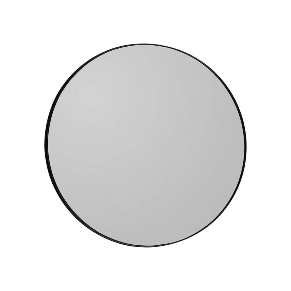 AYTM Møbel Og Interiør > Circum-spejl, grå/sort, Ø 70 cm, glas, MDF-træ