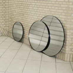 AYTM Møbel Og Interiør > Circum-spejl, klar/sort, Ø 50 cm, glas, MDF-træ
