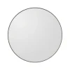 AYTM Møbel Og Interiør > Circum-spejl, klart/gråbrunt, Ø 50 cm, glas, træ