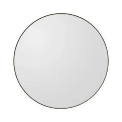AYTM Møbel Og Interiør > Circum-spejl, klart/gråbrunt, Ø 50 cm, glas, træ