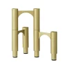 AYTM Møbel Og Interiør > Compono lysestage, guld, h 12 cm, aluminium, sæt med 3 stk