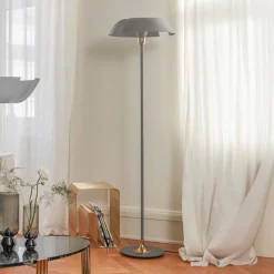 Gulvlamper ^ AYTM Cycnus gulvlampe, taupe, jern, højde 160 cm, E27