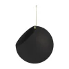 AYTM Møbel Og Interiør > Globe blomsterkrukke, hængende, Ø 21 cm, sort, aluminium