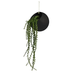 AYTM Møbel Og Interiør > Globe blomsterkrukke, hængende, Ø 21 cm, sort, aluminium