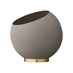 Møbel Og Interiør ^ AYTM Globe urtepotte, Ø 37 cm, gråbrun, aluminium, stål