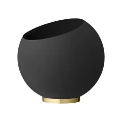AYTM Møbel Og Interiør > Globe urtepotte, Ø 60 cm, sort, aluminium, stål