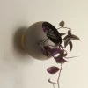 AYTM Møbel Og Interiør > Globe vægblomsterkrukke, Ø 17 cm, gråbrun, aluminium