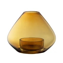 AYTM Møbel Og Interiør > Lygte Uno, vase, rav, Ø 14 cm, højde 11 cm, glas