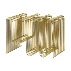 Møbel Og Interiør ^ AYTM Magasinholder Curva, guld, bredde 40 cm, stål
