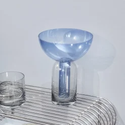 Møbel Og Interiør ^ AYTM Vase Torus, blå, Ø 25 cm, højde 33 cm, glas