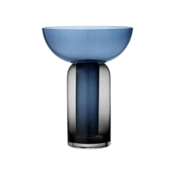Møbel Og Interiør ^ AYTM Vase Torus, blå, Ø 25 cm, højde 33 cm, glas