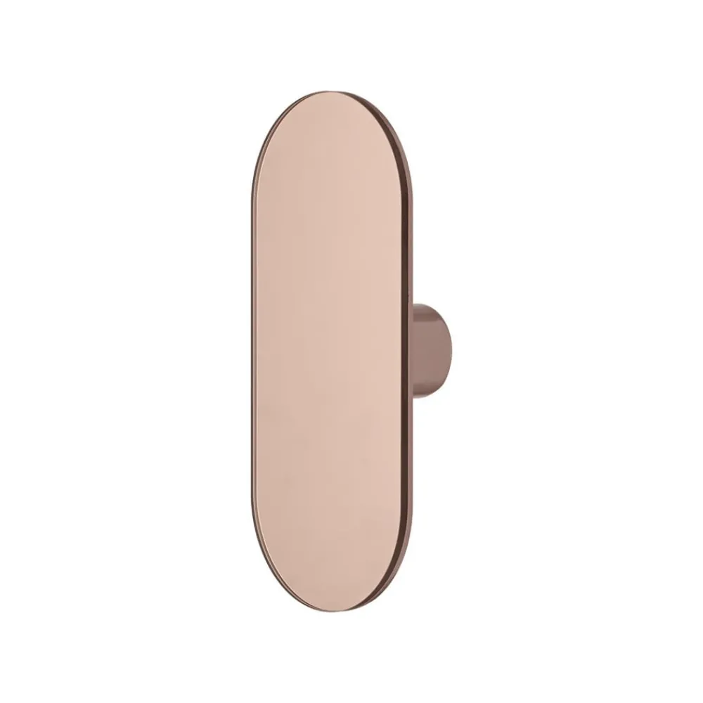 Møbel Og Interiør ^ AYTM Vægknage Ovali, spejl, pink, glas, træ, stål
