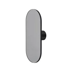 AYTM Møbel Og Interiør > Vægknage Ovali, spejl, sort, glas, træ, stål