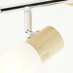 Brilliant Loftlamper > Babsan loftspot, længde 27,5 cm, lyst træ, 2 lyskilder.