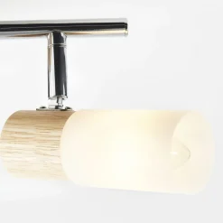 Brilliant Loftlamper > Babsan loftspot, længde 27,5 cm, lyst træ, 2 lyskilder.