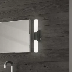 Væg- Og Spejllamper ^ Briloner Badeværelses- og spejllampe Klak Brilo, sort, 32 cm