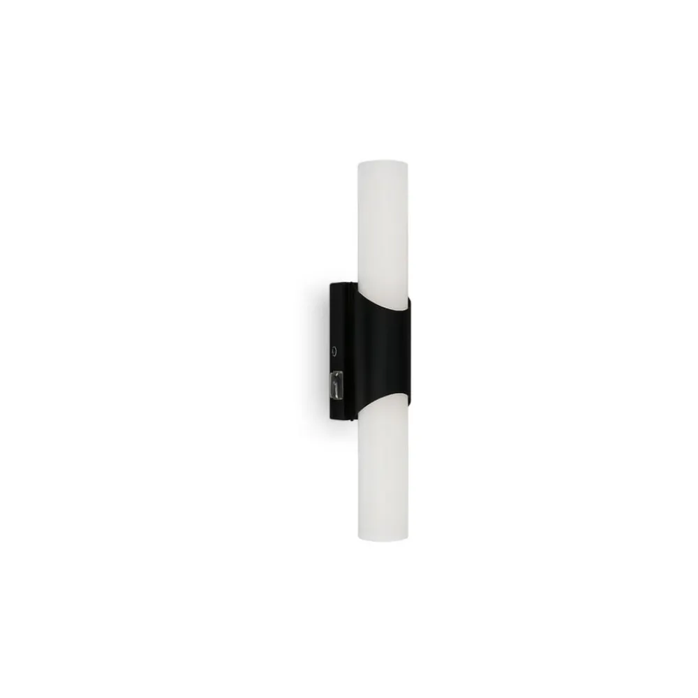 Væg- Og Spejllamper ^ Briloner Badeværelses- og spejllampe Klak Brilo, sort, 32 cm