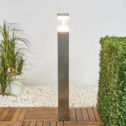 Lindby Gadebelysning > Baily - Vejlampe i stål med LED