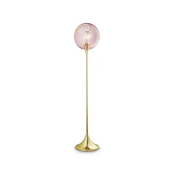 Gulvlamper|Gulvlamper ^ DESIGN BY US Ballroom gulvlampe, pink, glas, mundblæst, dæmpbar