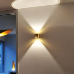 BANKAMP Væglamper > Impulse LED-væglampe op/ned guld