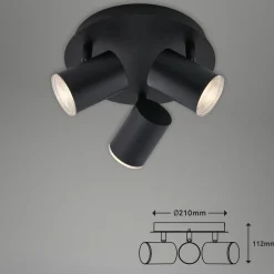 Briloner Loftlamper|Loftlamper > Banyo Splash loftspot, GU10, IP44 rund 3 lyskilder