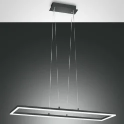 Pendellamper ^ Fabas Luce Bard LED-hængelampe, 92x32 cm, antracit