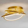 Loftlamper ^ Globo Barna - en gylden designet LED loftlampe