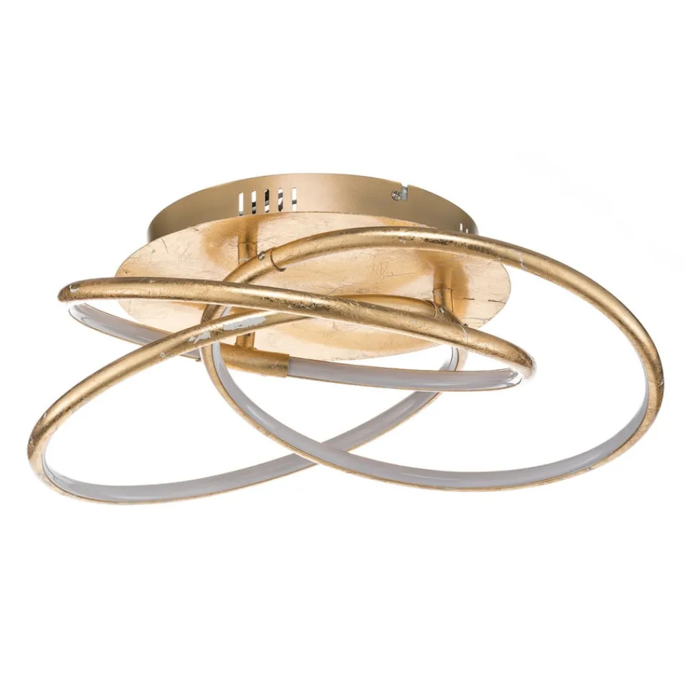Loftlamper ^ Globo Barna - en gylden designet LED loftlampe