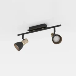 EGLO Loftlamper|Spotlights > Barnham LED loftspot, længde 39,5 cm, sort/kobber