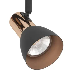 EGLO Loftlamper|Spotlights > Barnham LED loftspot, længde 39,5 cm, sort/kobber