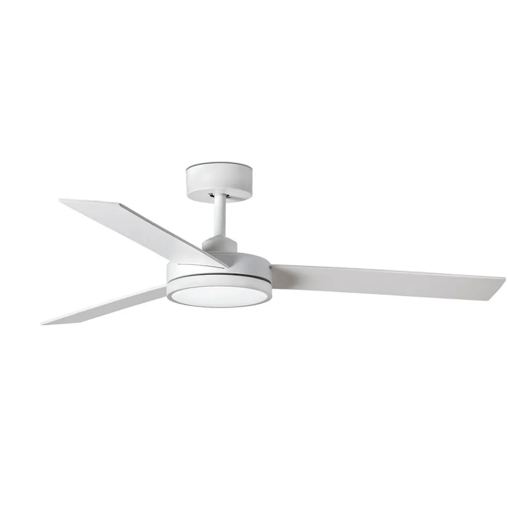 FARO BARCELONA Loftventilatorer > Barth LED-loftventilator med lys, hvid