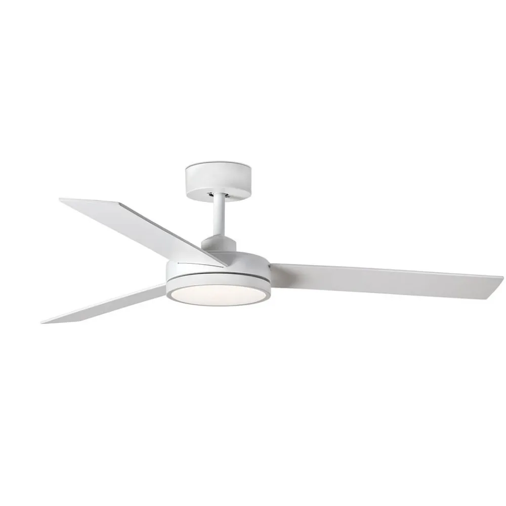 FARO BARCELONA Loftventilatorer > Barth LED-loftventilator med lys, hvid