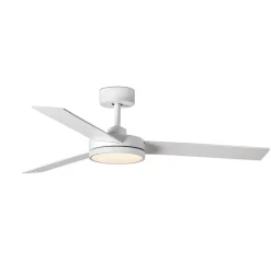 FARO BARCELONA Loftventilatorer > Barth LED-loftventilator med lys, hvid