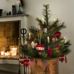 Konstsmide Christmas Dekorationsbelysning|Julepynt > Batteridrevet juletræslys LED, hvid, 10 lyskilder