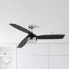 Beacon Lighting Loftventilatorer > Beacon LED-loftventilator Bronx DC-motor støjsvag 132 cm CCT