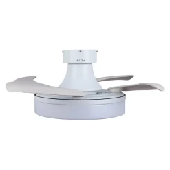 Loftventilatorer ^ Beacon Lighting Beacon LED-loftventilator Fanaway Orbit hvid Ø 91 cm støjsvag