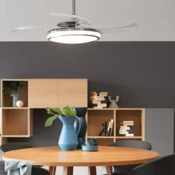 Beacon Lighting Loftventilatorer > Beacon LED-loftventilator Fanaway Evo 1, støjsvag, 121 cm