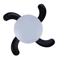 Loftventilatorer ^ Beacon Lighting Beacon LED-loftventilator Fanaway Orbit sort 91 cm støjsvag